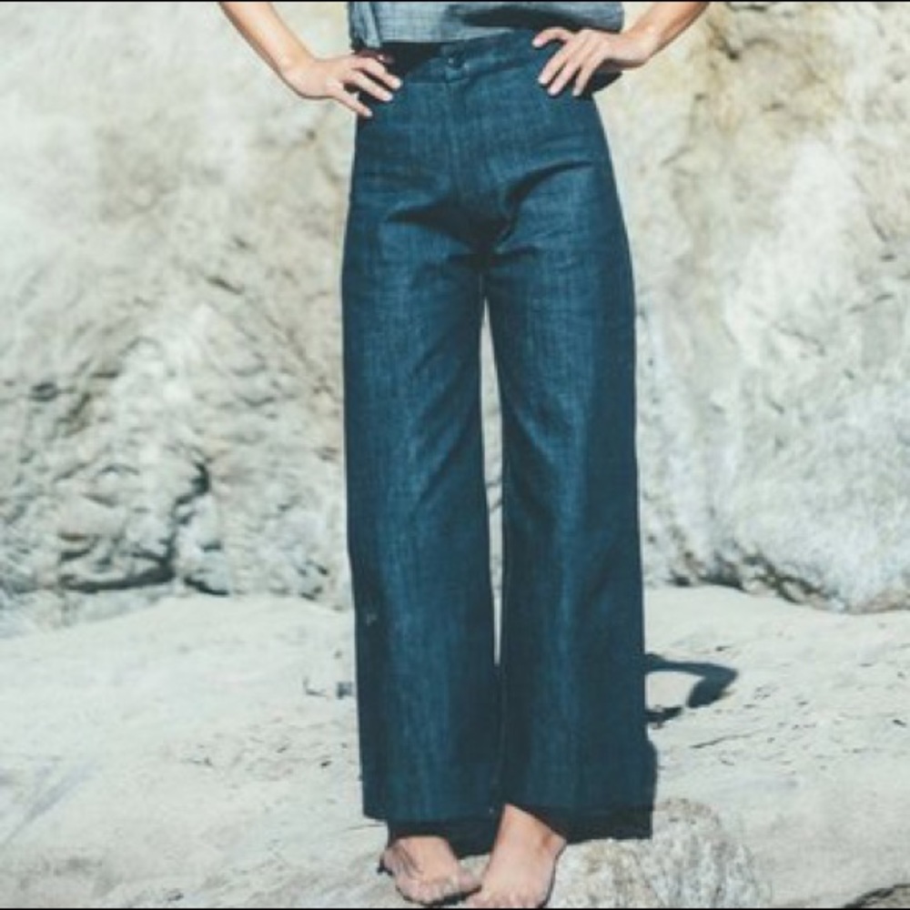 OZMA Wide Leg Denim Jeans / Pants XS